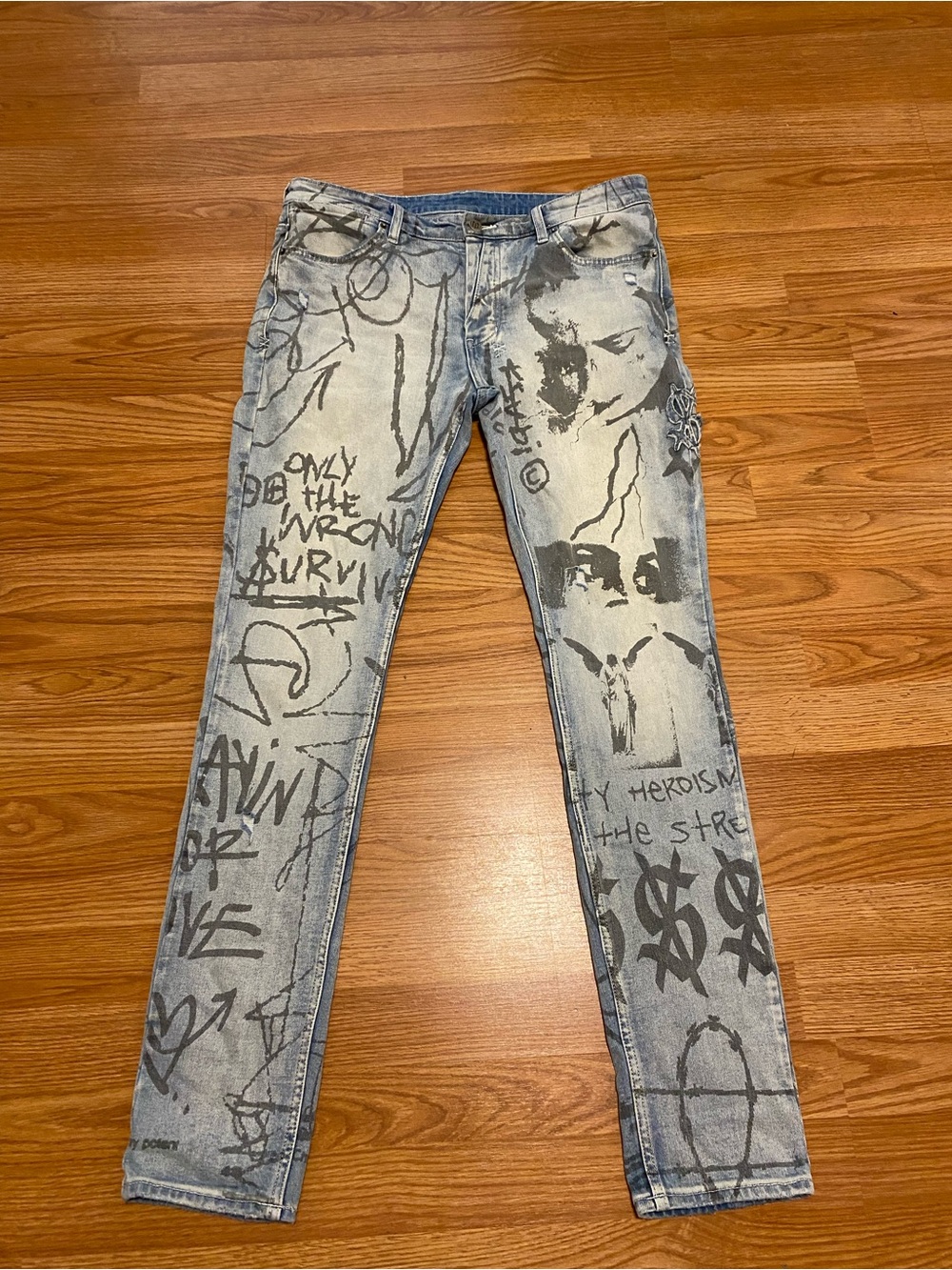 Ksubi Slim Fitted Jeans 34x 32